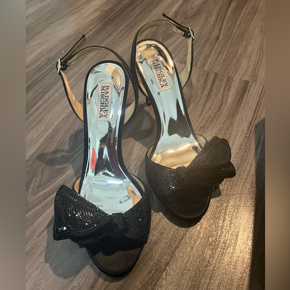 Badgley Mischka Black Rennie Slingback Heel